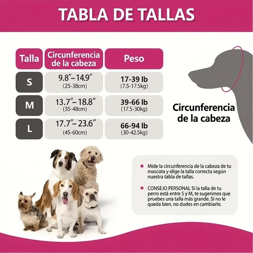 Capucha Antiansiedad e Impermeable para Perros