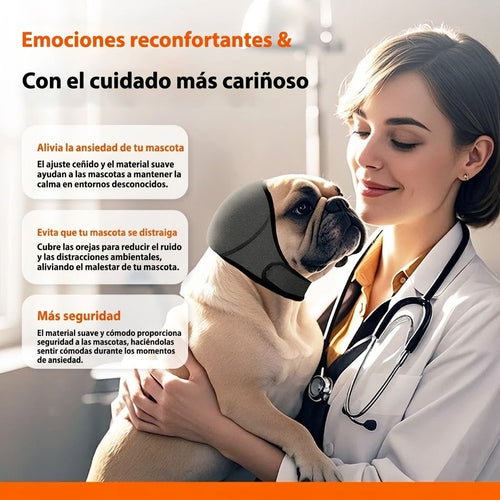 Capucha Antiansiedad e Impermeable para Perros